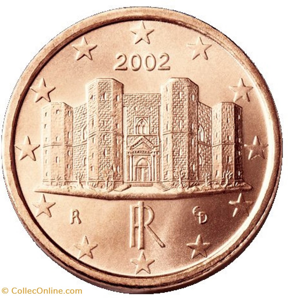 1 cent : 2002 monnaies euros a italie 1 cent 2002