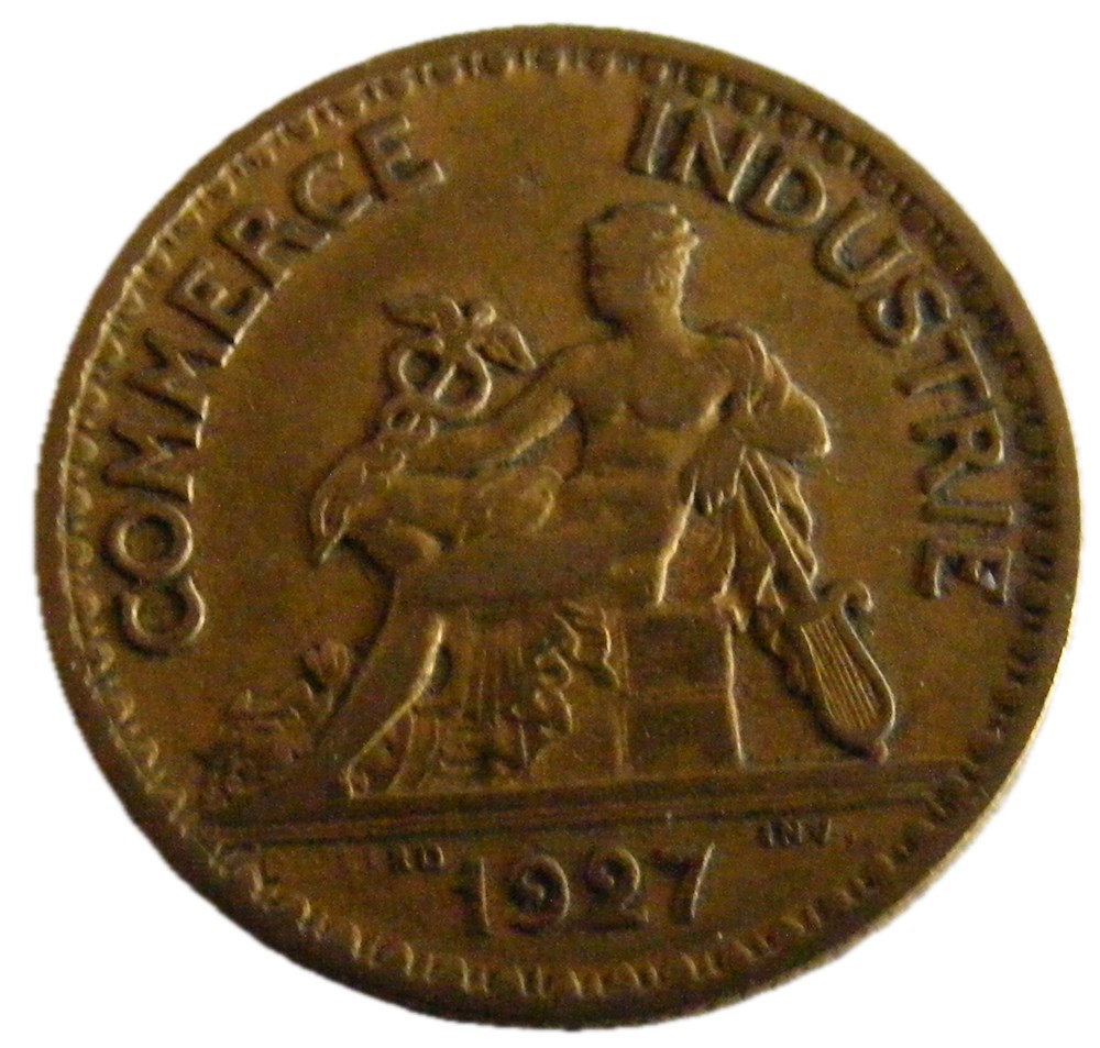 1 Franc Chambres de commerce 1927 monnaies monde france 1 franc chambres de commerce 1927