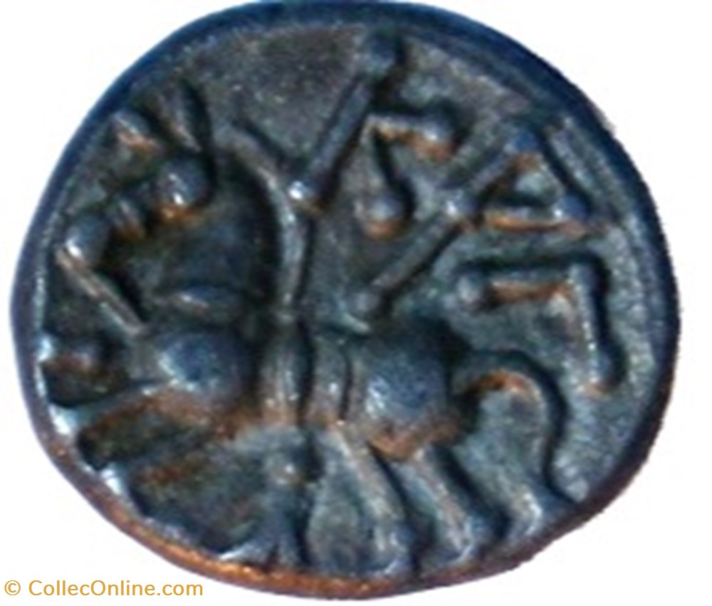 Quinaire KALETEDOY un delta monnaies antiques celtes quinaire kaletedoy un delta
