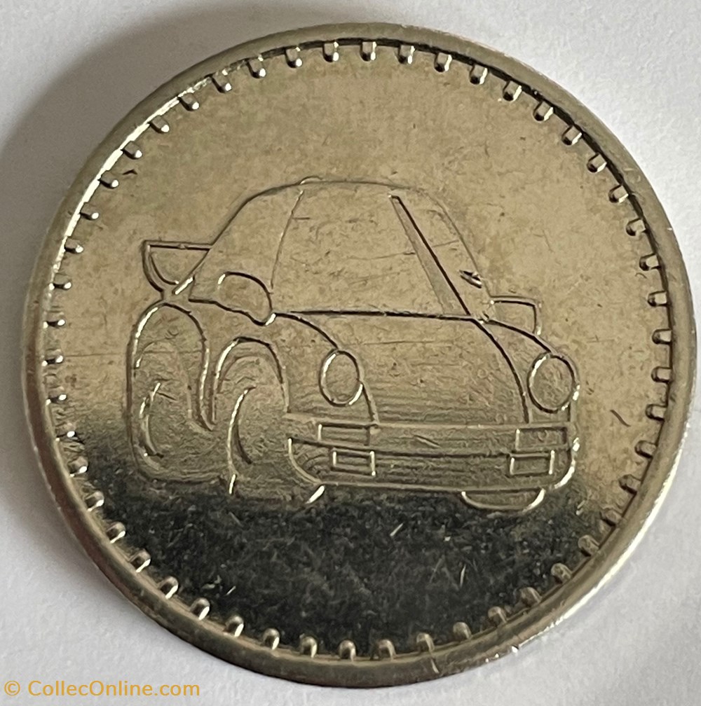 Jeton de Lavage voiture de sport monnaies paranumismatique jetons poids jeton de lavage voiture de sport