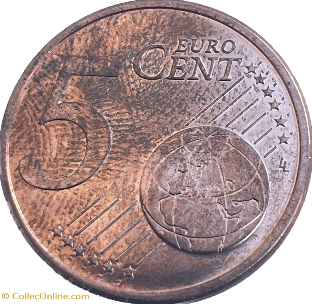 monnaies euros a france 5 centimes euro 2021