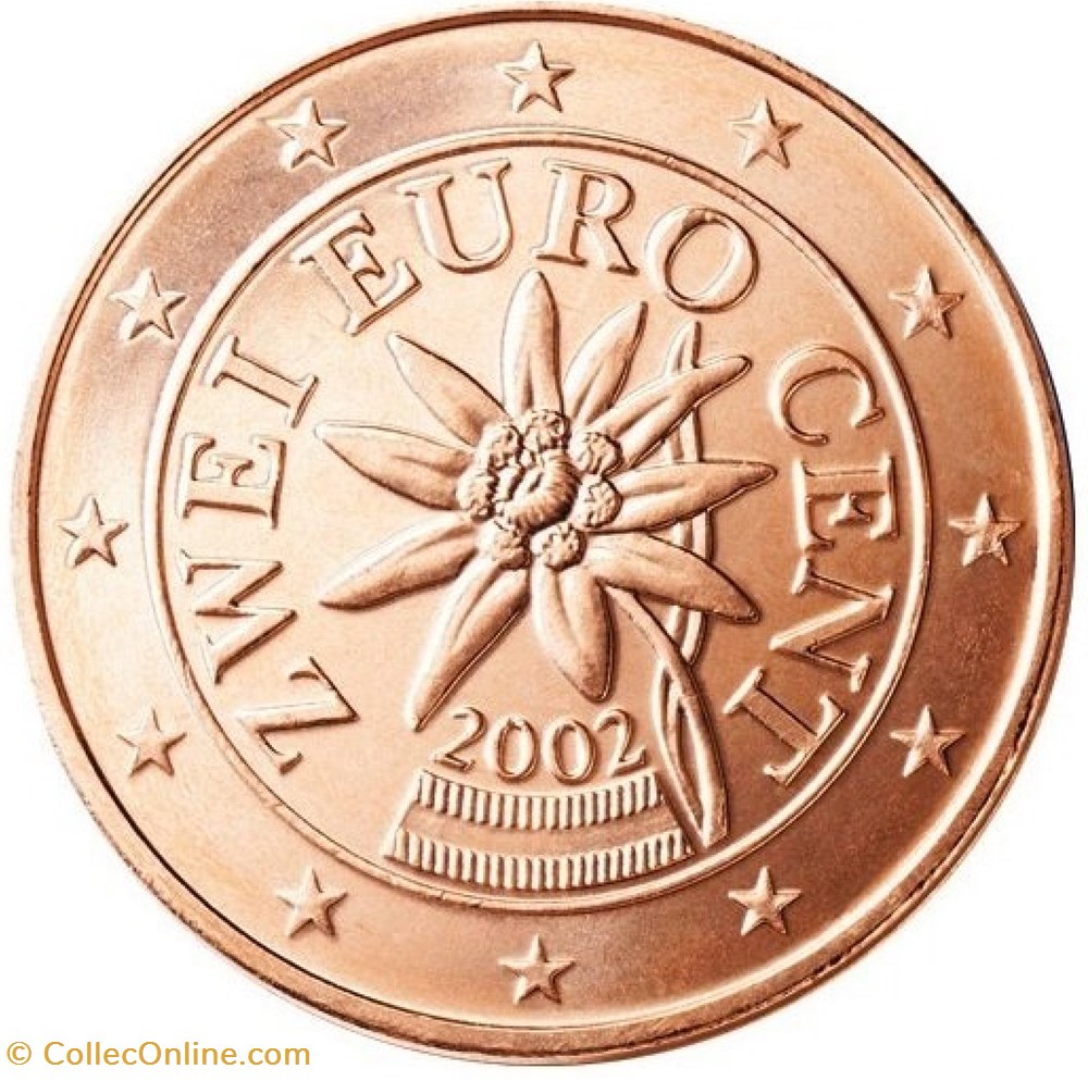monnaies euros a autriche 2 cents 2014