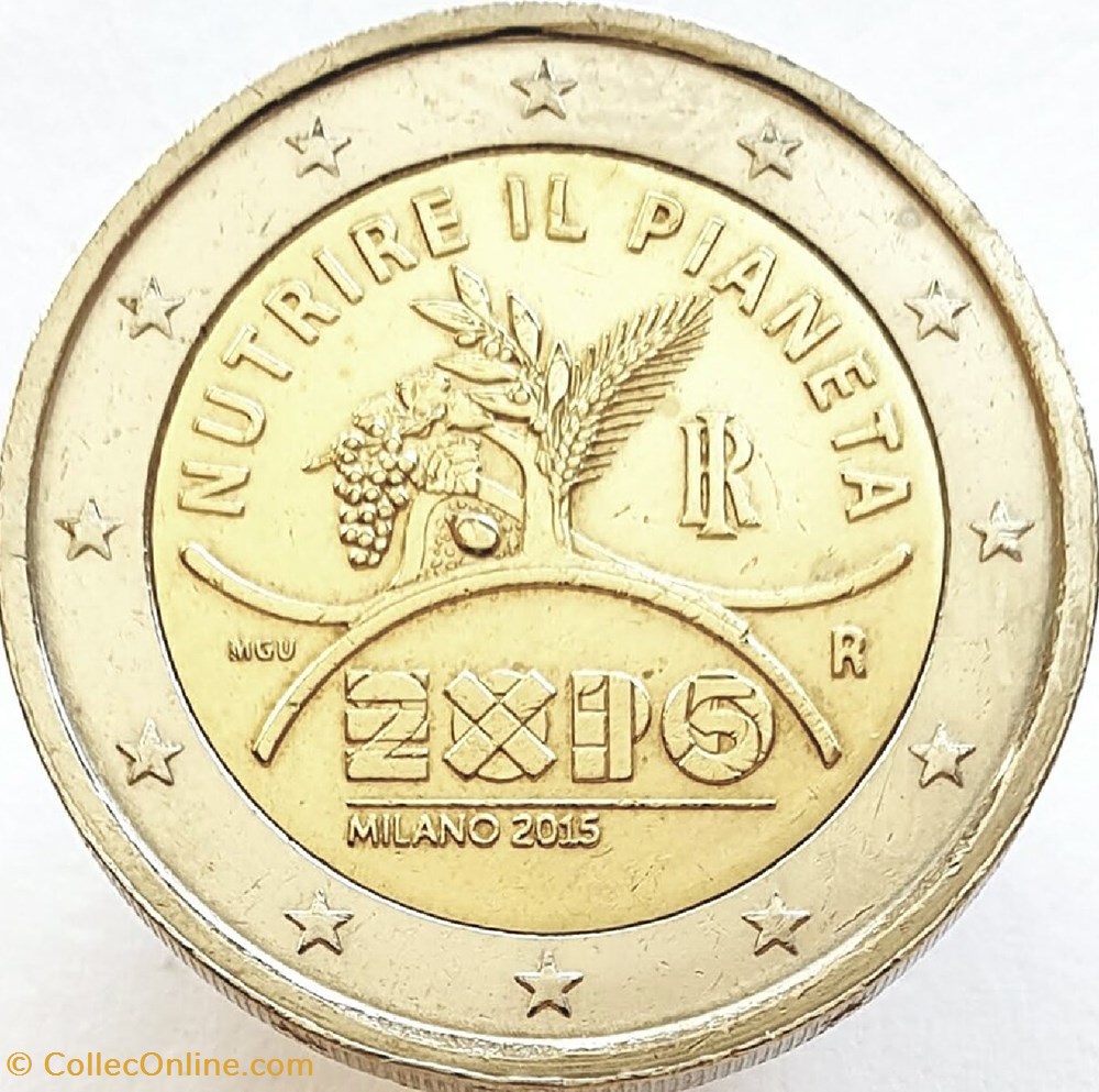 2 Euros Exposition universelle de 2015 à Milan 2015 monnaies italie 2 euros exposition universelle de 2015 a milan 2015