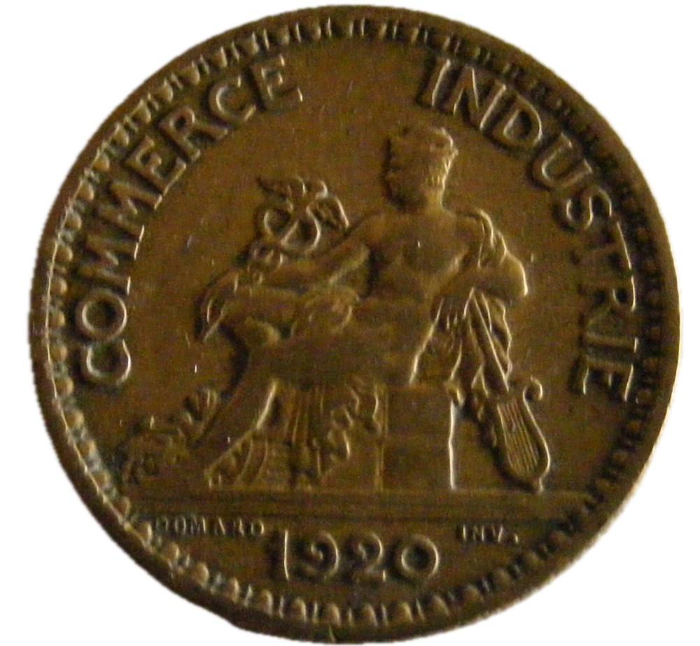 1 Franc Chambres de commerce 1920 monnaies monde france 1 franc chambres de commerce 1920