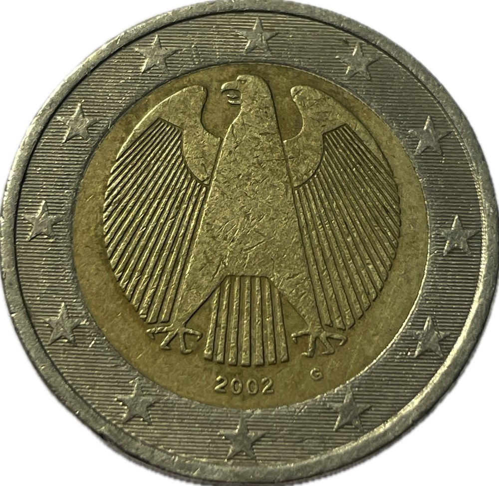2 Euros 2002 G Karlsruhe monnaies allemagne 2 euros 2002 g karlsruhe