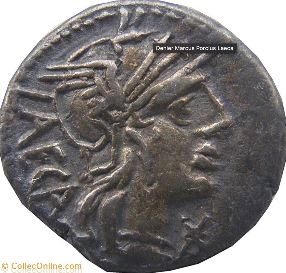 monnaies antiques romaines imperiales et republicaines marcus porcius laeca