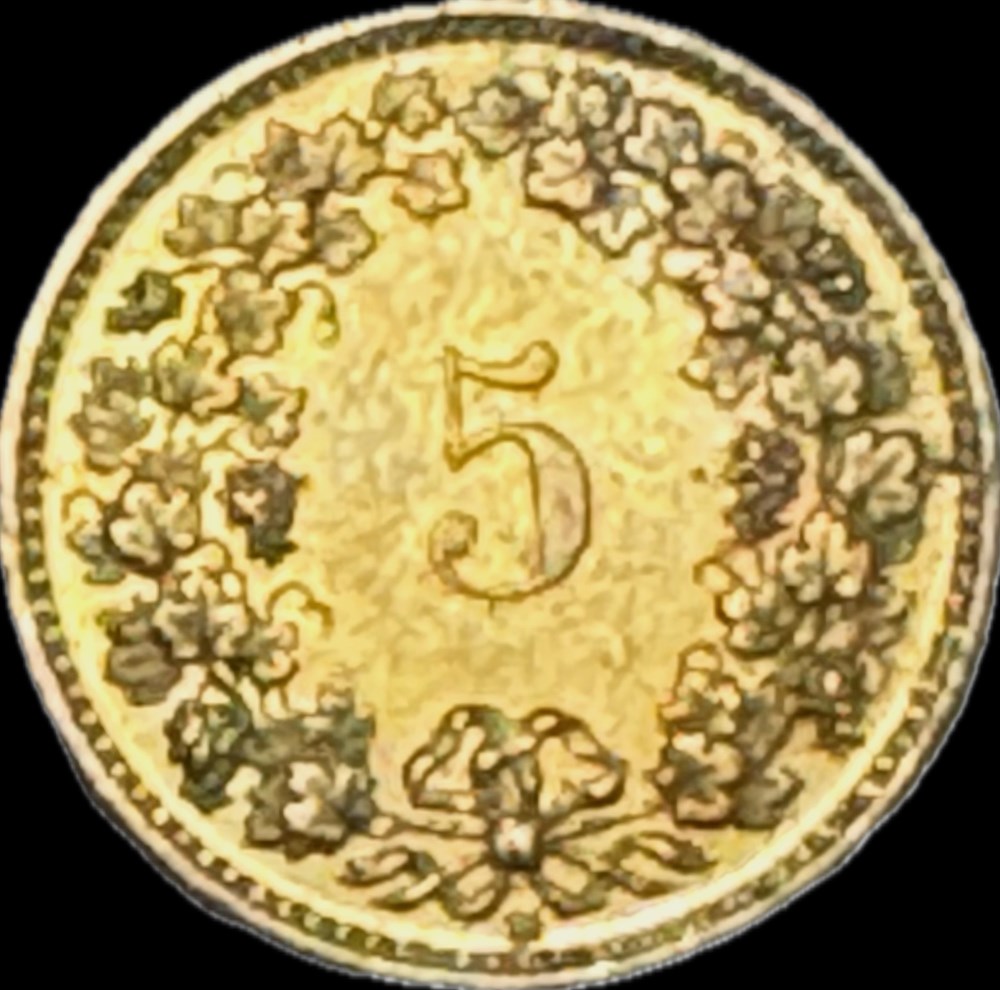 Suisse 5 centimes Tête de Libertas 2014 monnaies monde suisse 5 centimes tete de libertas 2014