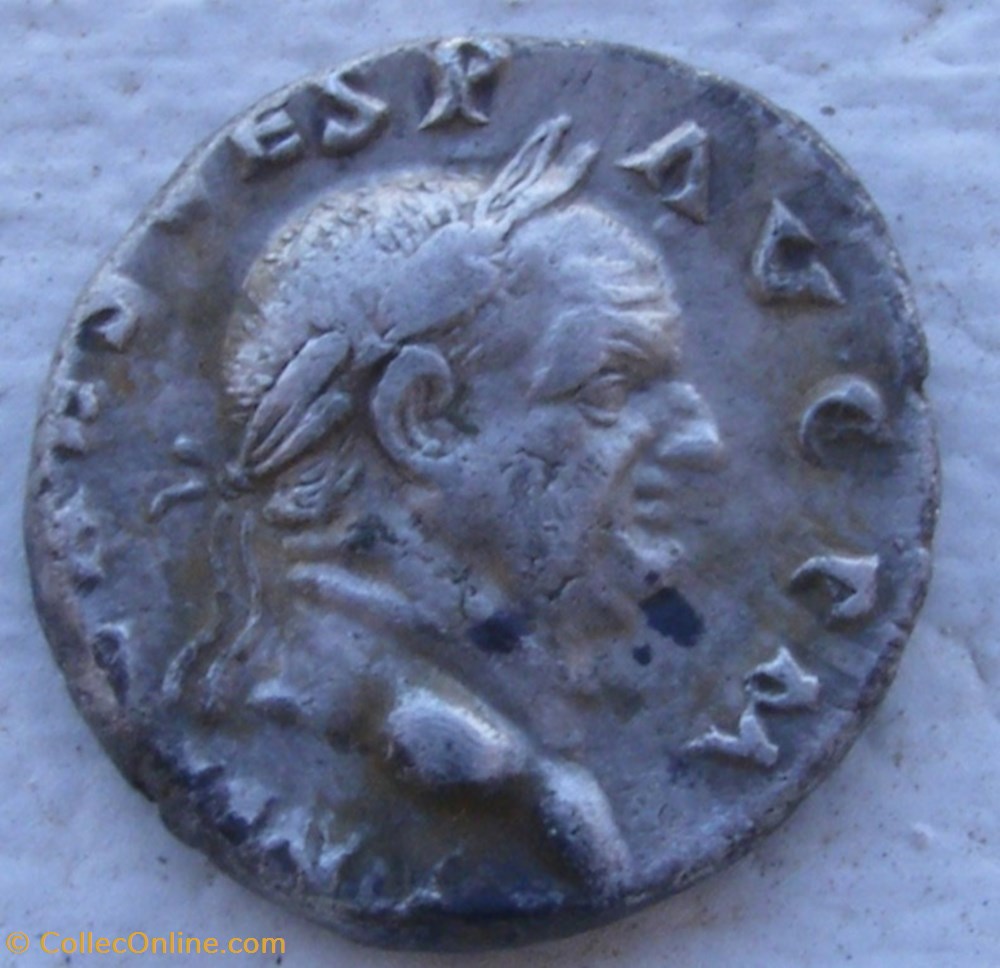 Denier - Vespasien -TRI-POT monnaies antiques romaines imperiales et republicaines denier vespasien tri pot
