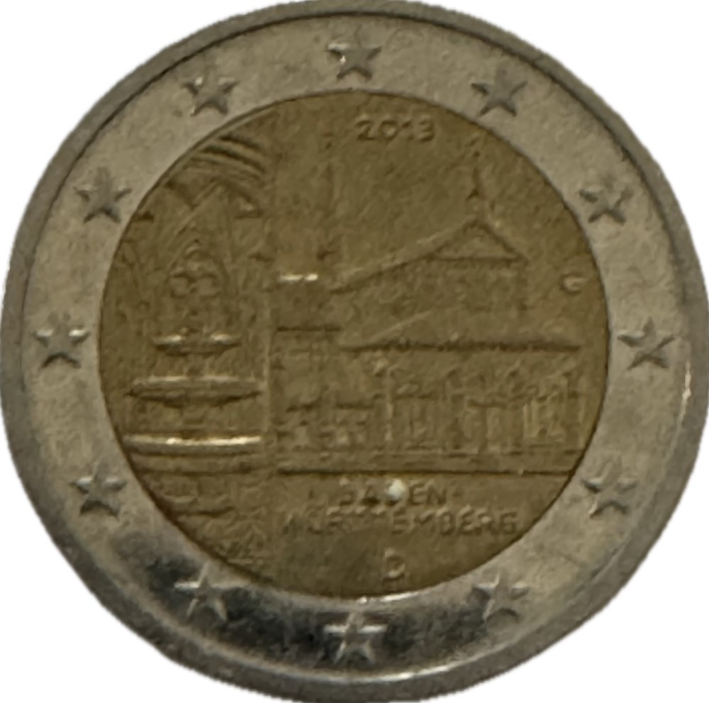 2 Euros présidence du Bade-Wurtemberg au Bundesrat 2013 G Karlsruhe monnaies allemagne 2 euros presidence du bade wurtemberg au bundesrat 2013 g karlsruhe