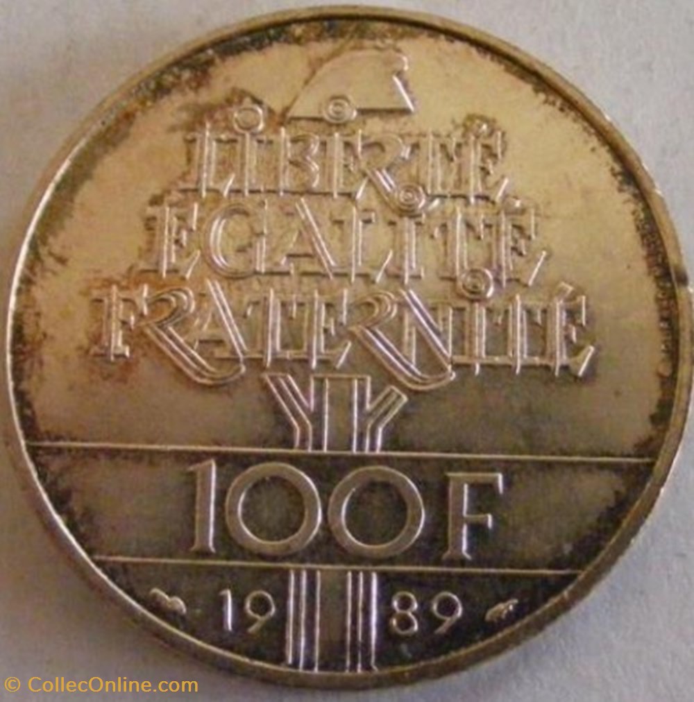 100 francs Droits de l’Homme 1989 monnaies monde france 100 francs droits de l homme 1989