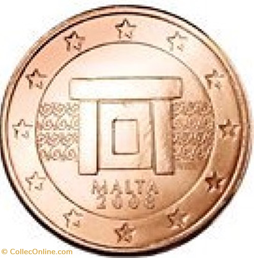 5 cents 2008 monnaies euros a malte 5 cents 2008