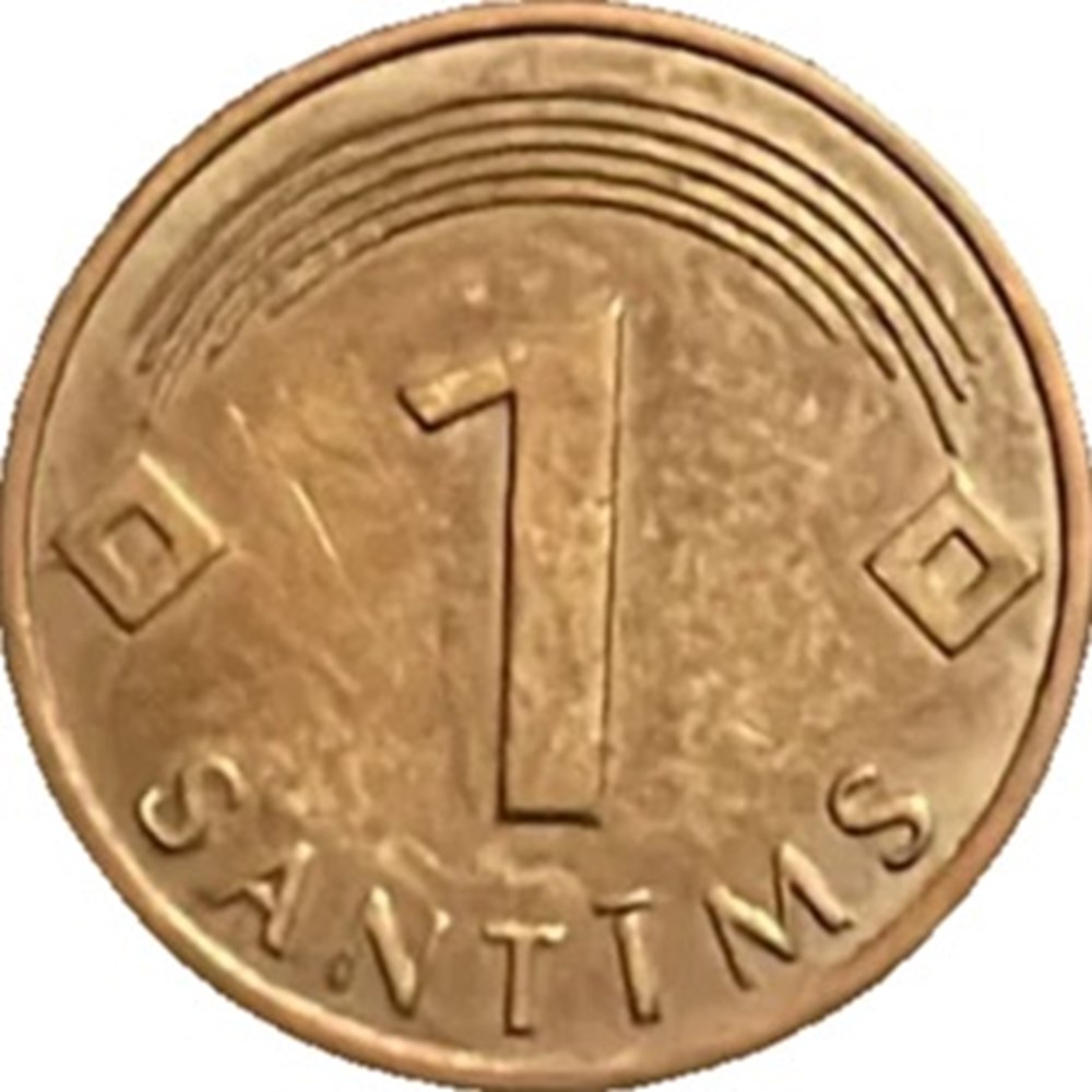 Lettonie 1 santims 2003 monnaies monde lettonie 1 santims 2003