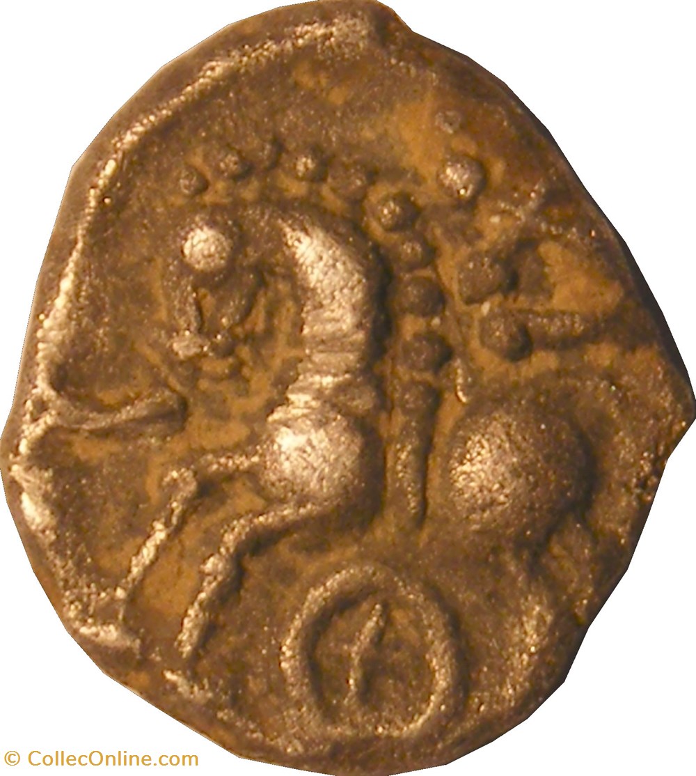 monnaies antiques celtes quinaire a la croisette et a la rouelle eduens