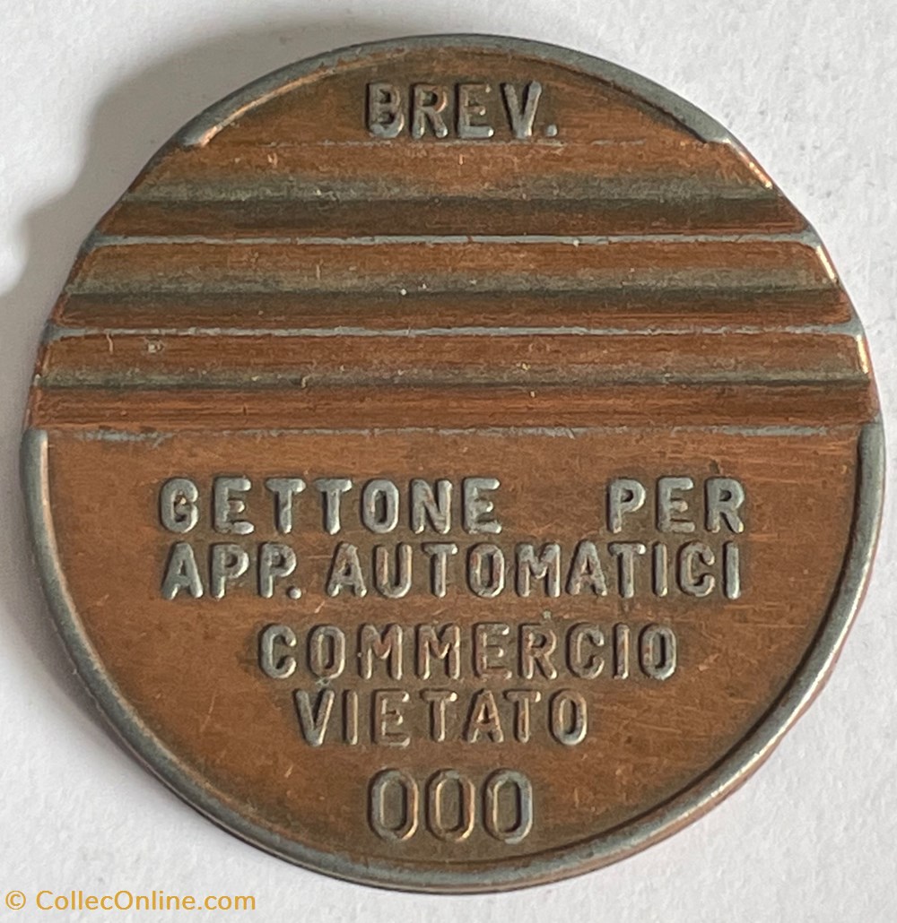 Jeton de Distribution Gettone Apparecchi Automatici 000 monnaies paranumismatique jetons poids jeton de distribution gettone apparecchi automatici 000