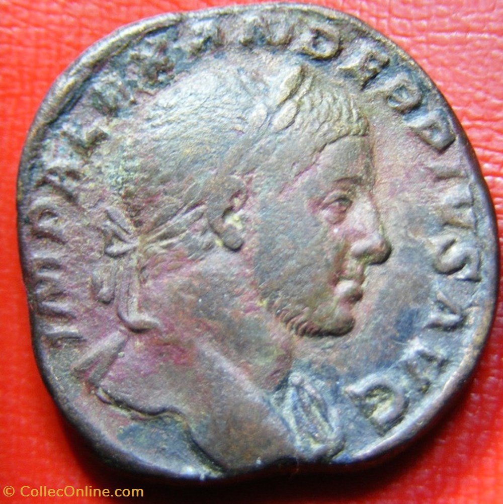 Sesterce - ALEXANDRE SÉVÈRE - PROVIDENTIA monnaies antiques romaines imperiales et republicaines sesterce alexandre severe providentia