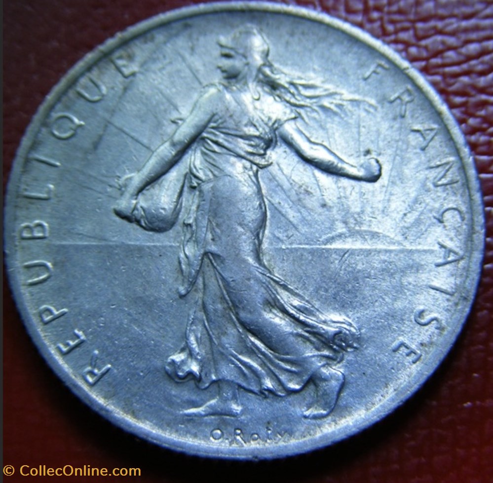 2 francs Semeuse 1914 C monnaies monde france 2 francs semeuse 1914 c
