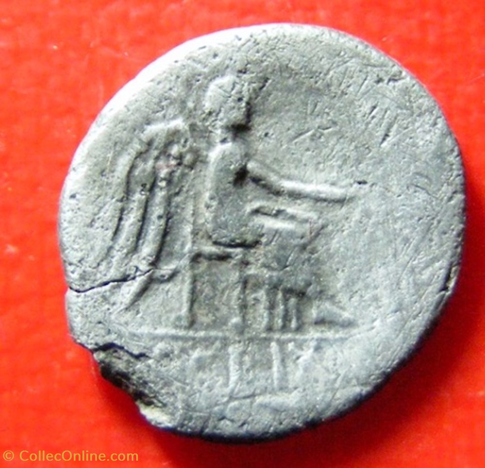 Quinaire - PORCIA - VIC(TR)IX - 89 avant J.C monnaies antiques romaines imperiales et republicaines quinaire porcia vic tr ix 89 avant j c