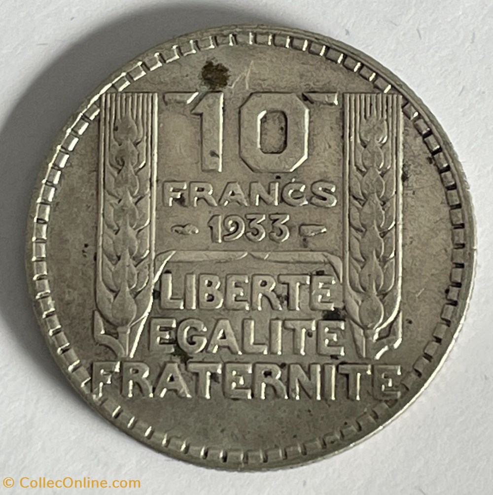 monnaies monde france 10 francs turin 1933
