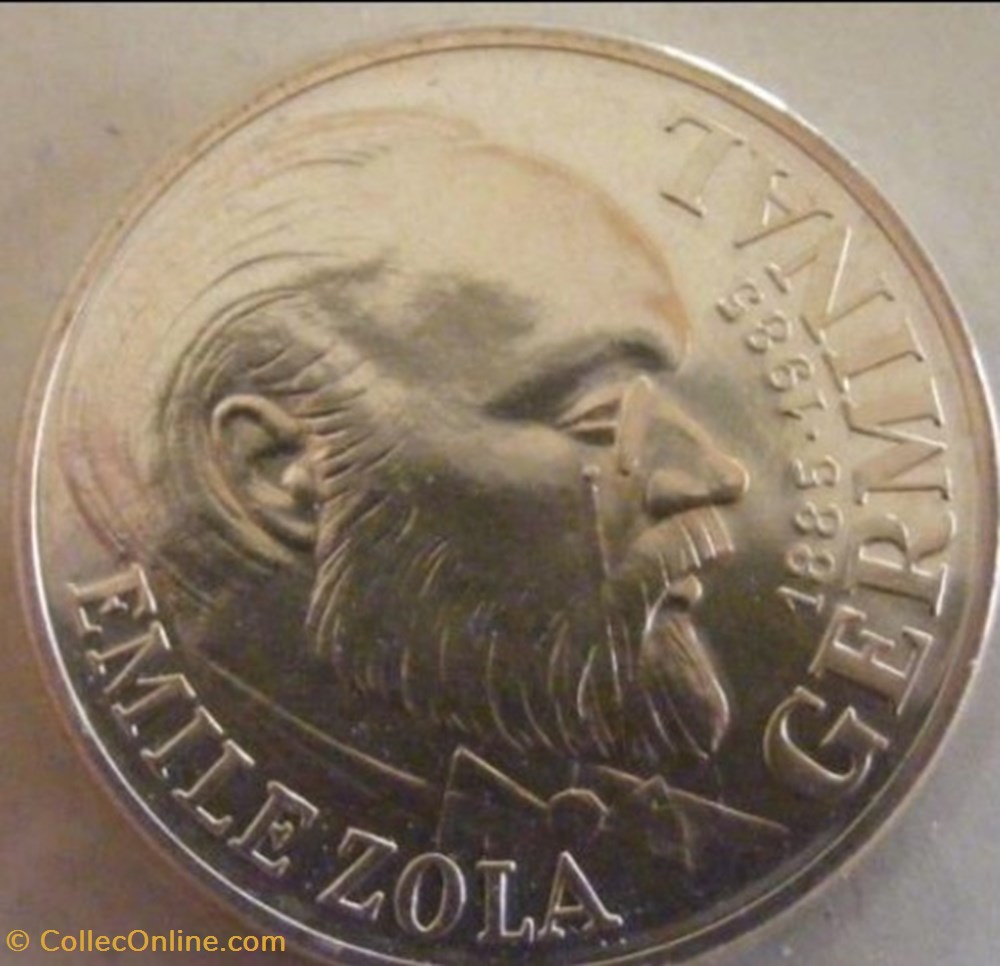 100 francs Émile Zola 1985 monnaies monde france 100 francs emile zola 1985