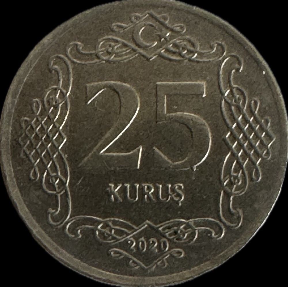 25 kurus 2020 monnaies monde turquie 25 kurus 2020