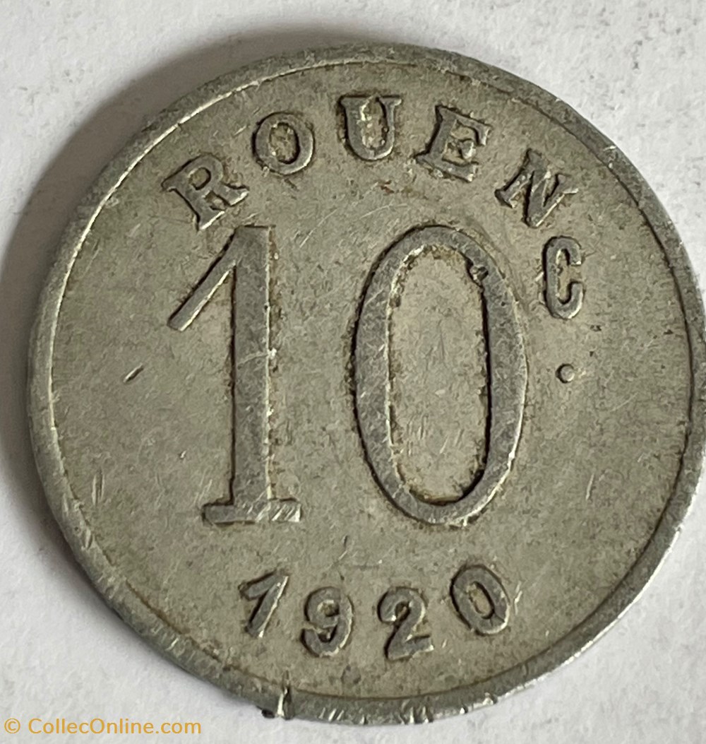 10 centimes - Ligue des Commerçants Rouennais - Rouen monnaies monde france 10 centimes ligue des commercants rouennais rouen