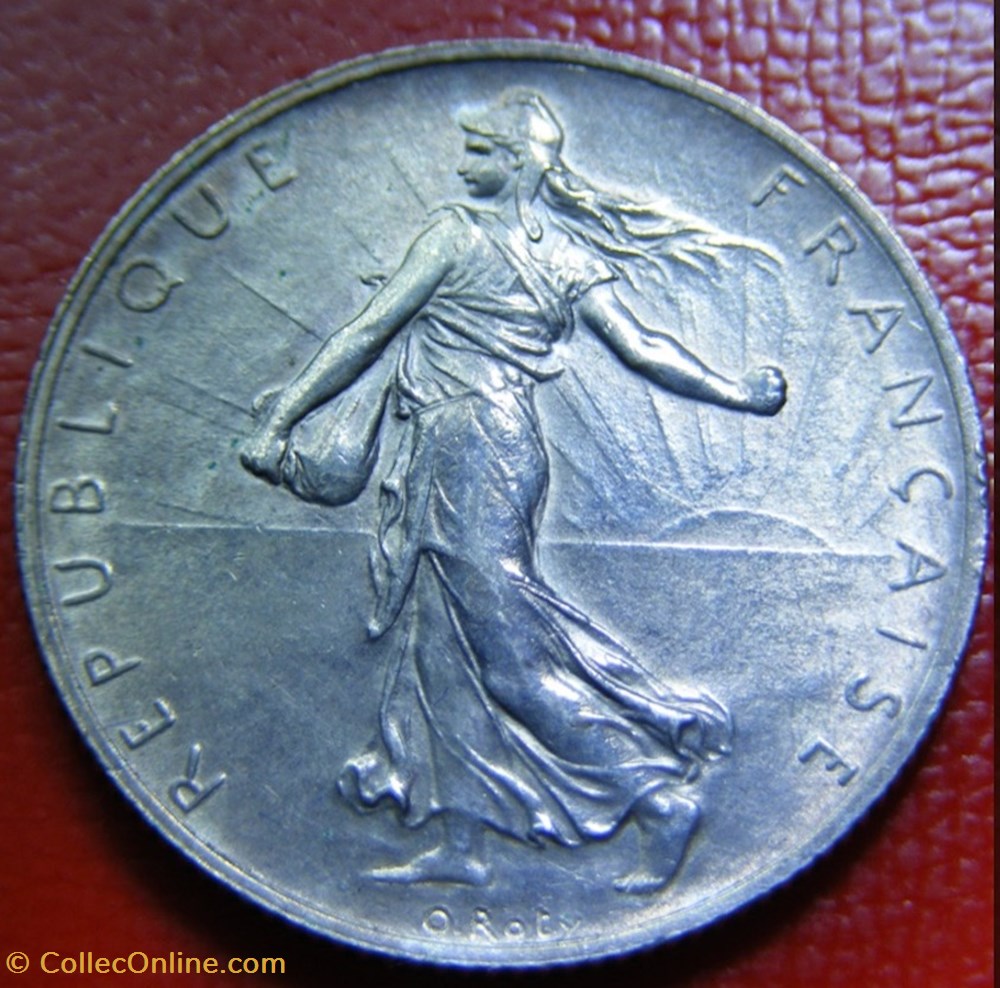2 francs Semeuse 1916 monnaies monde france 2 francs semeuse 1916