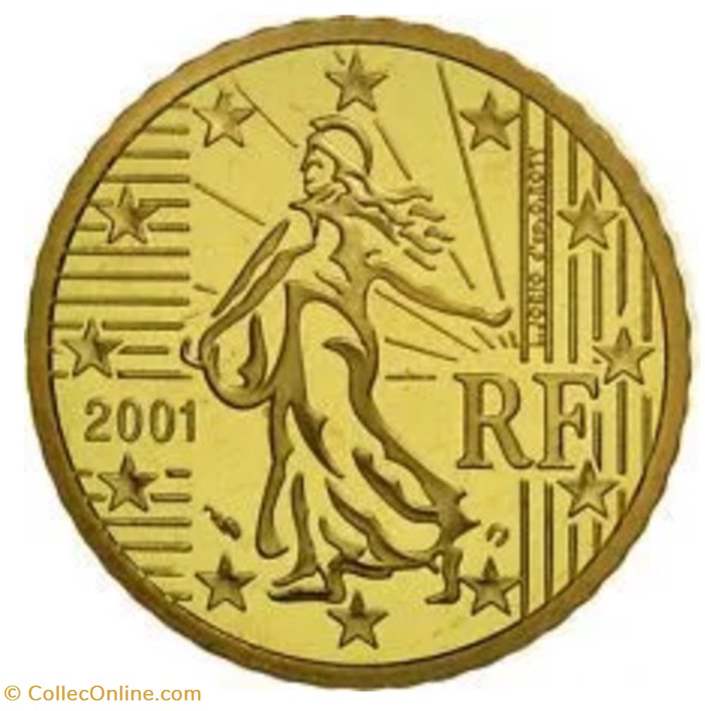 monnaies euros a france 50 centimes euro 2001