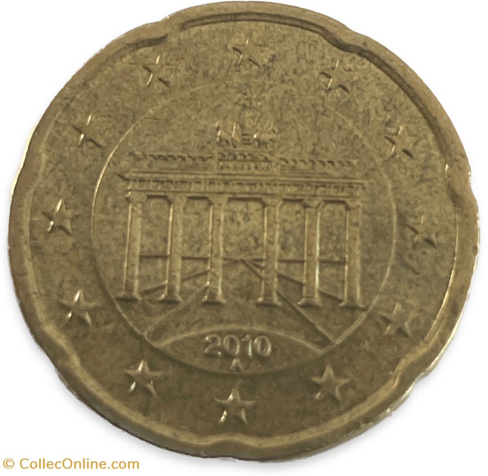 20 cents 2010 A Berlin monnaies euros allemagne 20 cents 2010 a berlin