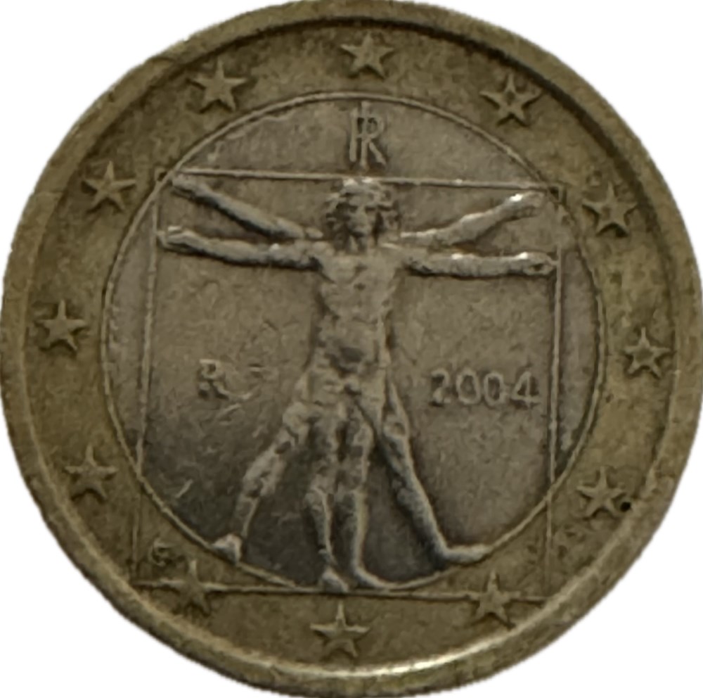 monnaies euros a italie 1 euro 2004