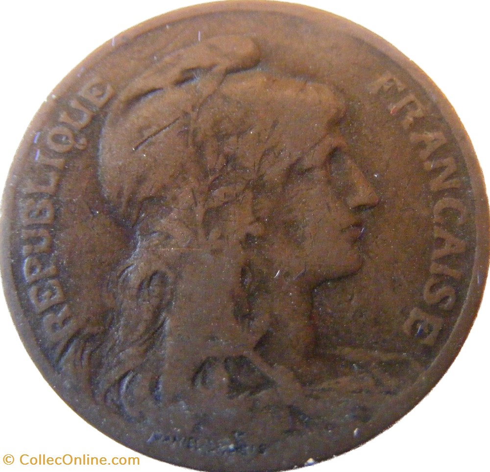 5 centimes Daniel-Dupuis 1906 monnaies monde france 5 centimes daniel dupuis 1906