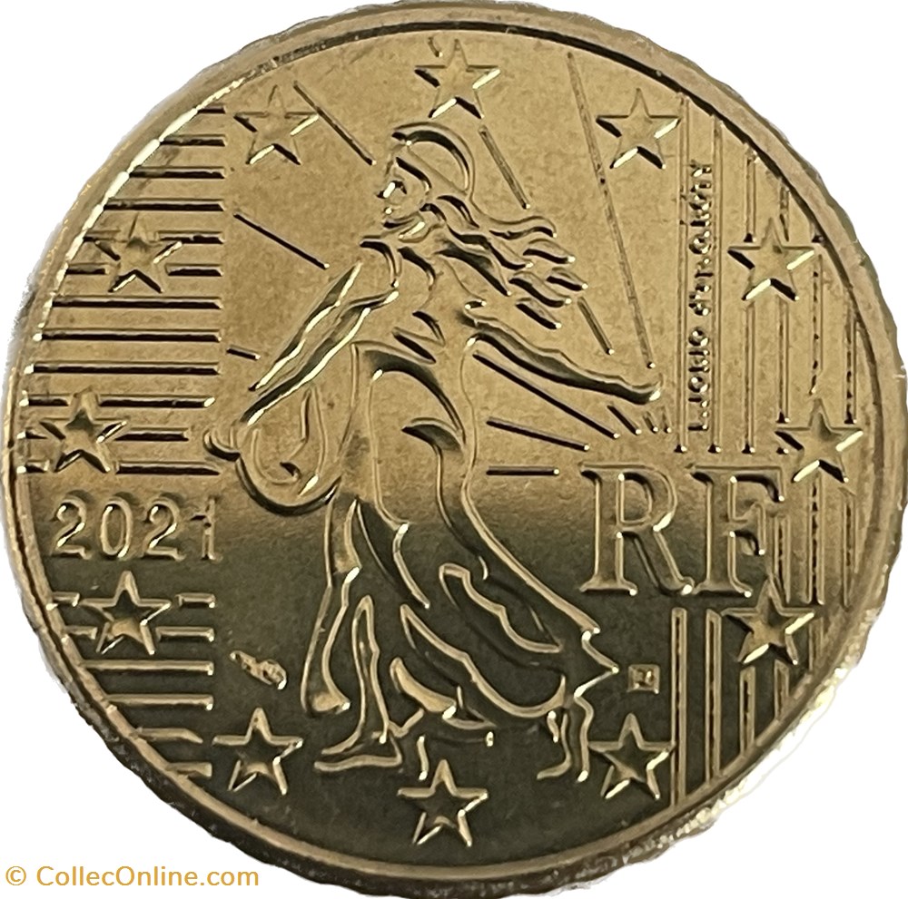 50 centimes d'euro 2021 monnaies euros a france 50 centimes euro 2021