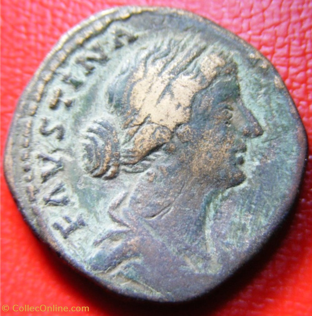 As - Faustine II Jeune - IVNO monnaies antiques romaines imperiales et republicaines as faustine ii jeune ivno