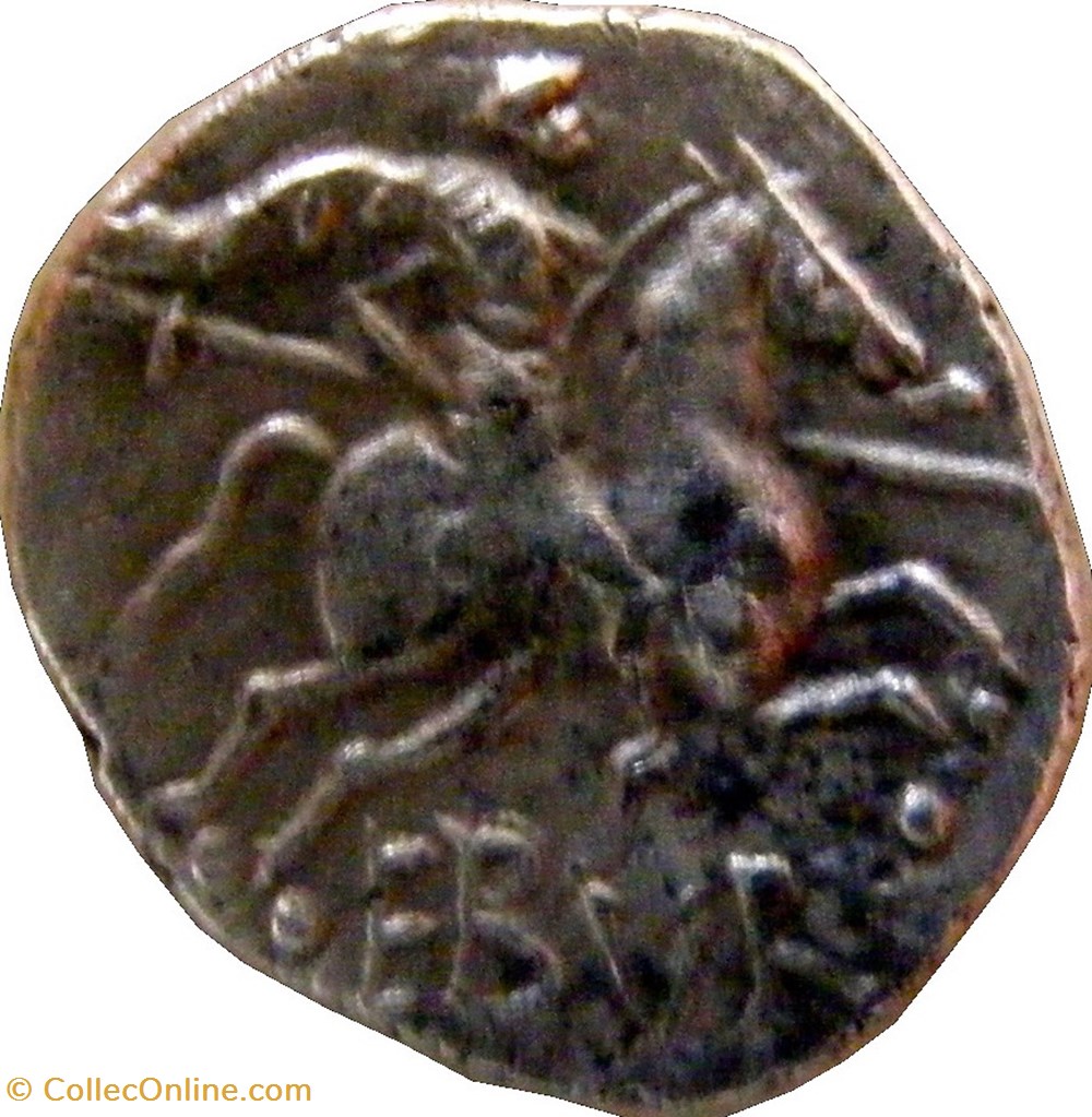 Denier au cavalier AMBILLI / EBVRO monnaies antiques celtes denier au cavalier ambilli ebvro