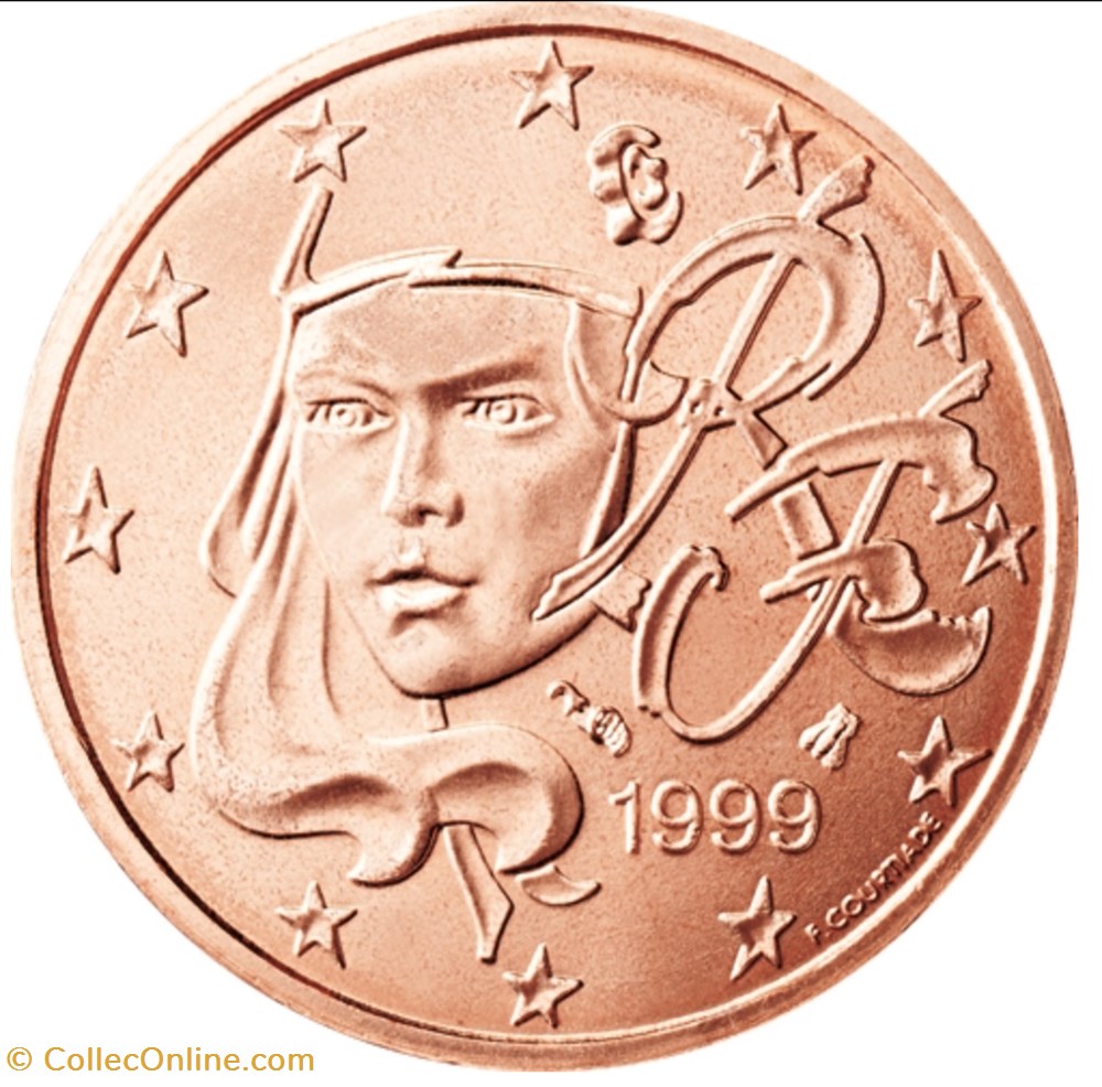 2 centimes euro 1999 monnaies euros a france 2 centimes euro 1999
