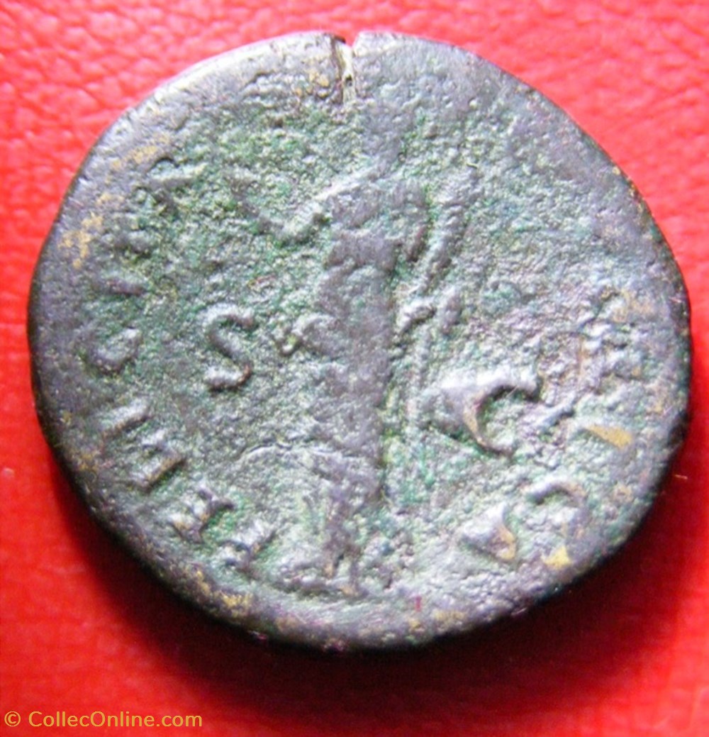 monnaies antiques romaines imperiales et republicaines dupondius vespasien felicitas