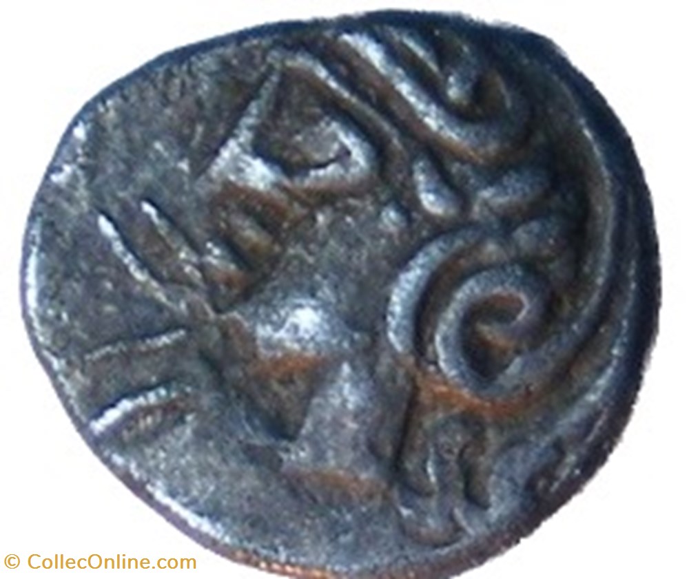 Quinaire KALETEDOY un delta monnaies antiques celtes quinaire kaletedoy un delta