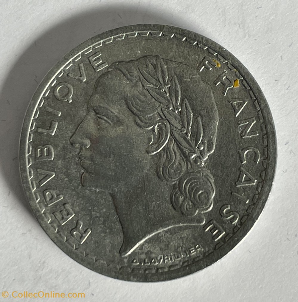 5 francs Lavrillier 1950 monnaies monde france 5 francs lavrillier 1950