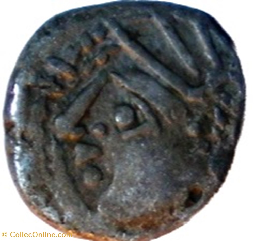 Quinaire KALETEDOY à la demi-rouelle monnaies antiques celtes quinaire kaletedoy a la demi rouelle