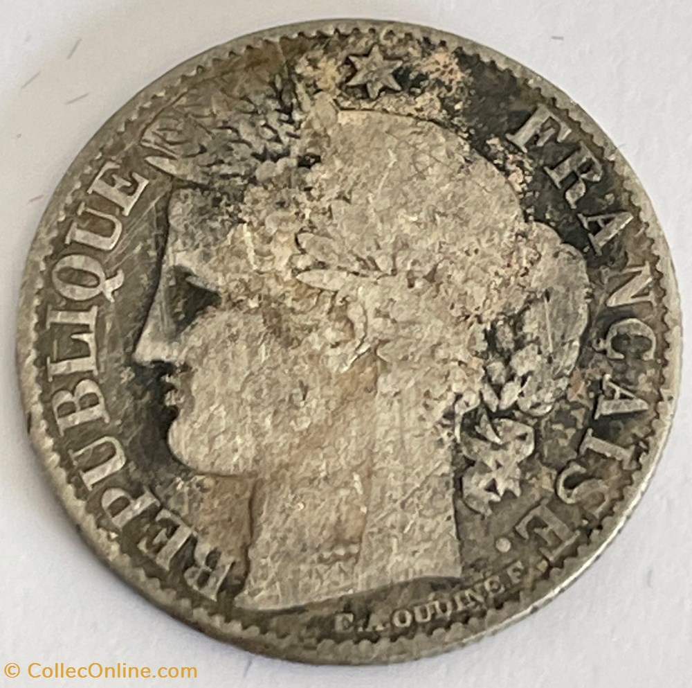 50 centimes Cérès 1881 Paris monnaies monde france 50 centimes ceres 1881 paris