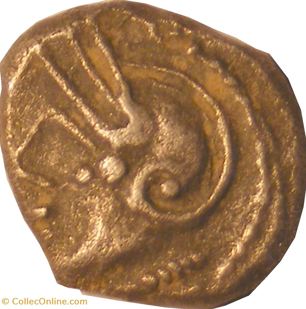 monnaies antiques celtes quinaire a la croisette et a la rouelle eduens