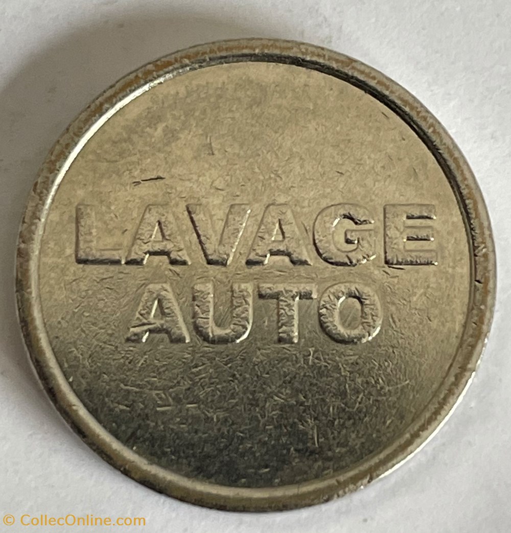 Jeton de Lavage voiture LAVAGE AUTO double face monnaies paranumismatique jetons poids jeton de lavage voiture lavage auto double face