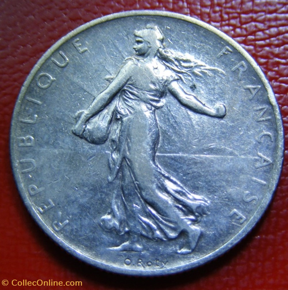 2 francs Semeuse 1908 monnaies monde france 2 francs semeuse 1908