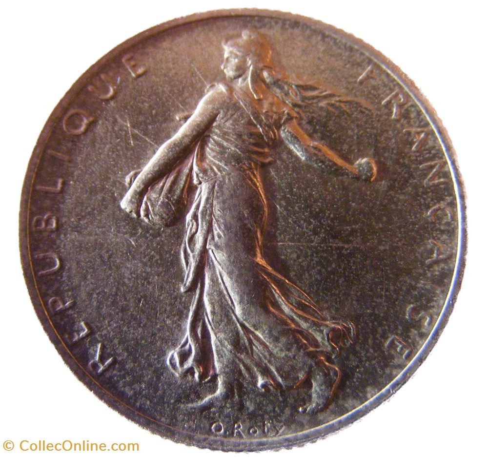 2 francs Semeuse 1919 monnaies monde france 2 francs semeuse 1919