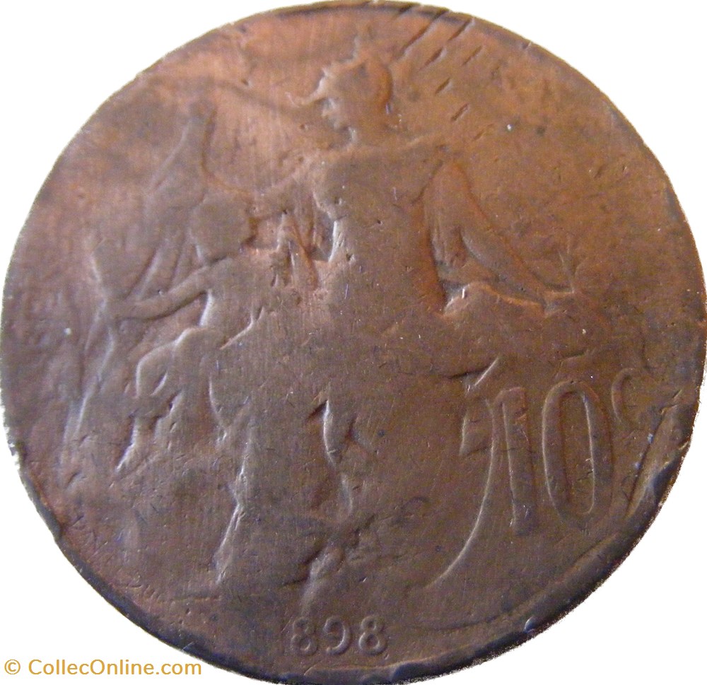 10 centimes Daniel-Dupuis 1898 monnaies monde france 10 centimes daniel dupuis 1898
