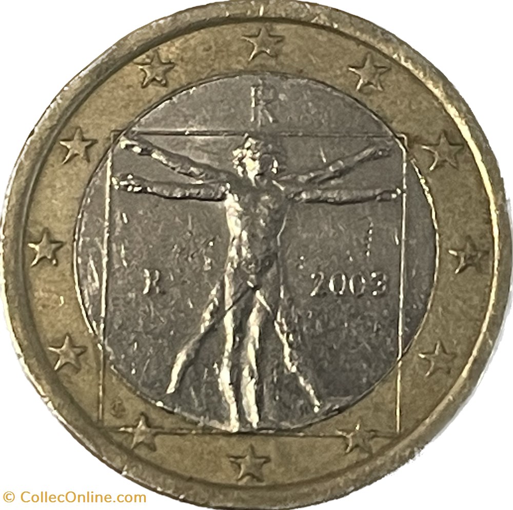 monnaies euros a italie 1 euro 2003