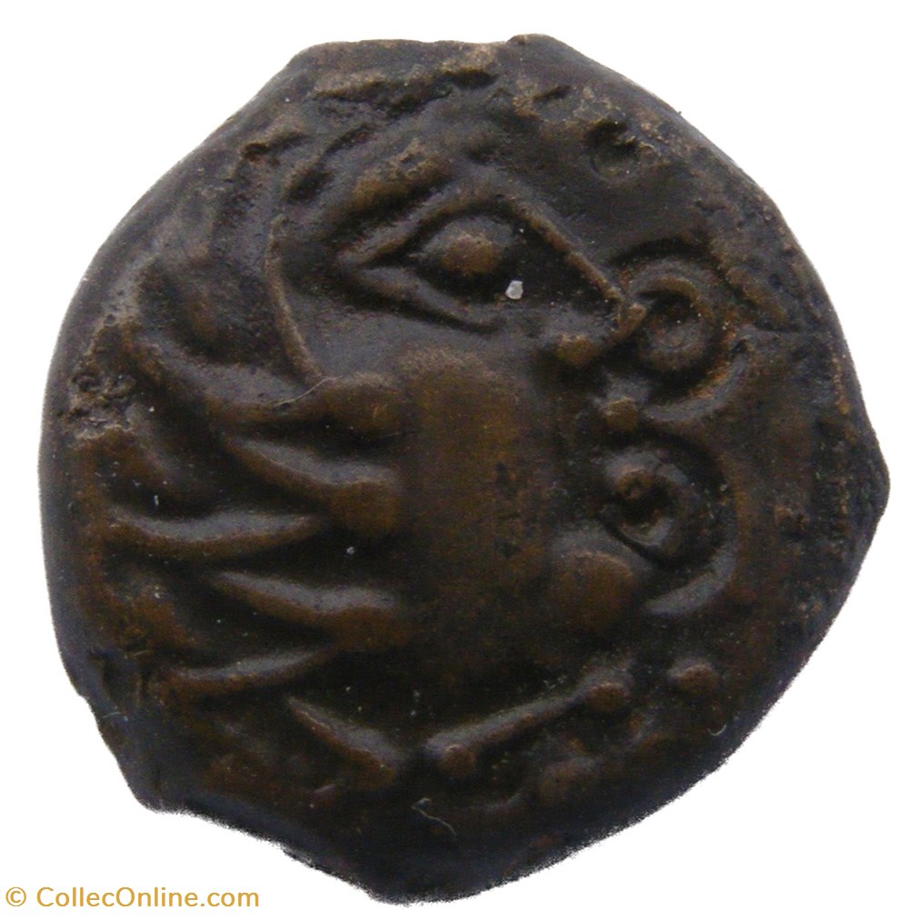Bronze YLLYCCI à l’OISEAU classe monnaies antiques celtes bronze yllycci a l oiseau classe