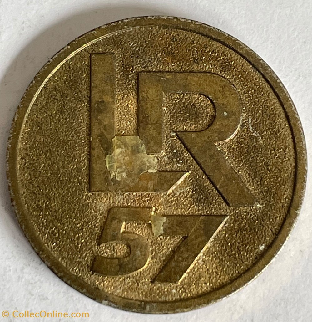 Jeton de Lavage voiture LR 57 monnaies paranumismatique jetons poids jeton de lavage voiture lr 57