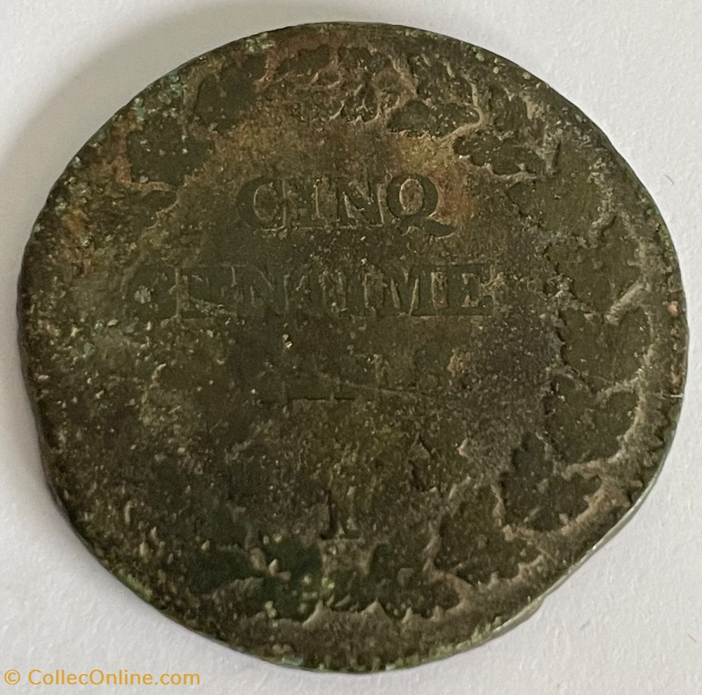 5 centimes Dupré AN8 I monnaies monde france 5 centimes dupre an8 i