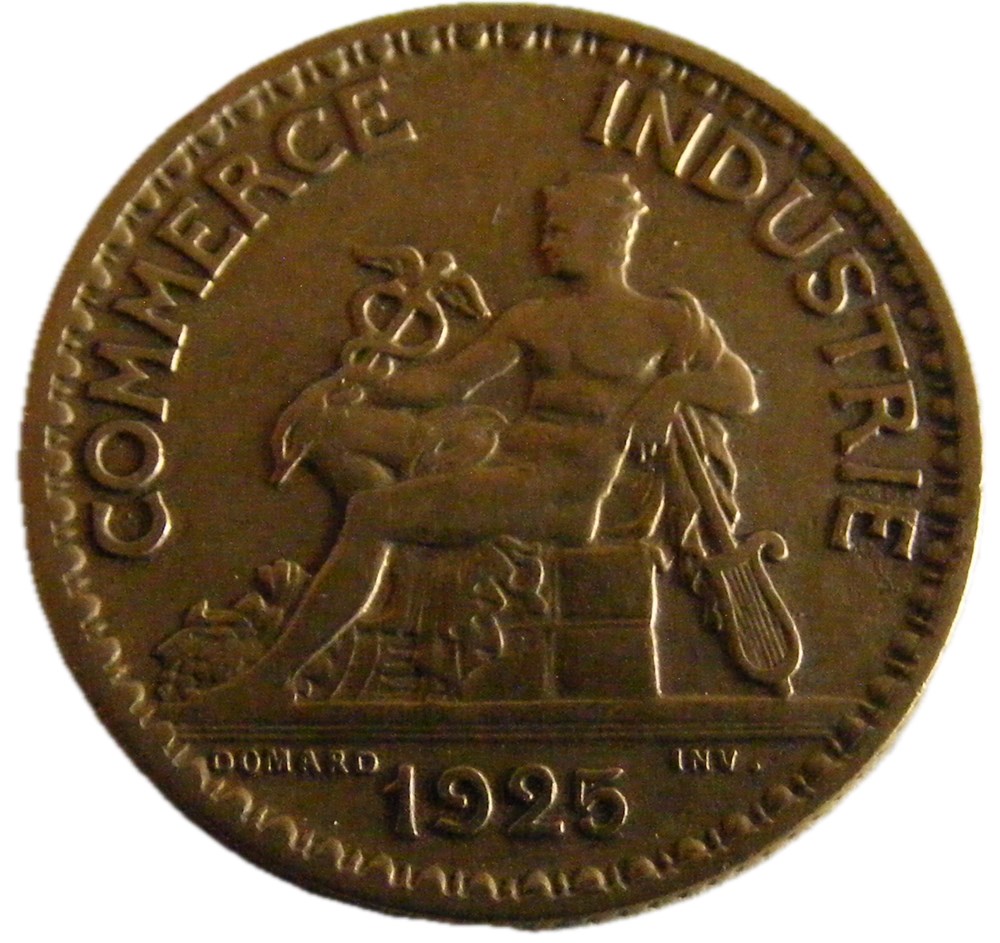 1 Franc Chambres de commerce 1925 monnaies monde france 1 franc chambres de commerce 1925