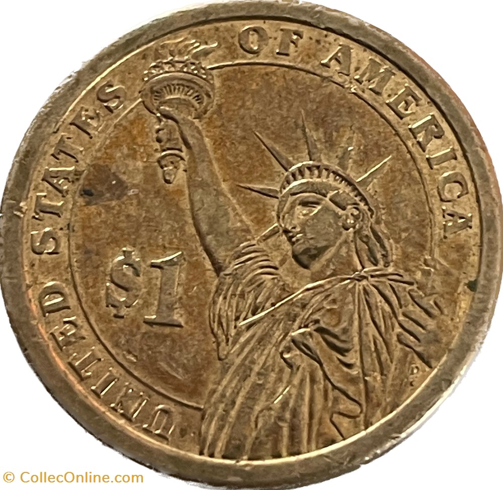 monnaies monde etats unis 1 dollar andrew jackson 2008